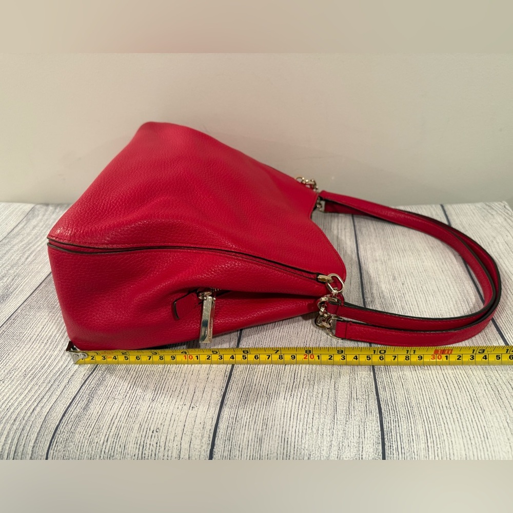Kate Spade Red Shoulder Bag with Versatile Straps/11x9in - Picture 10 of 15